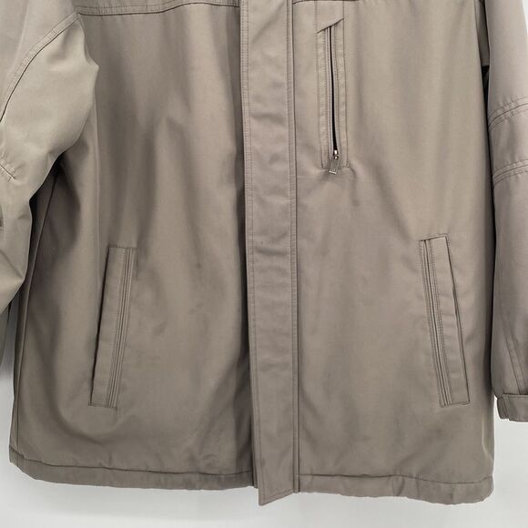 Weatherproof Men's Hooded Long Sleeve Full Zip Pockets Outdoor Jacket Brown XL - Picture 2 of 12